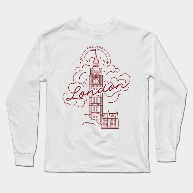 London Long Sleeve T-Shirt by luckybengal